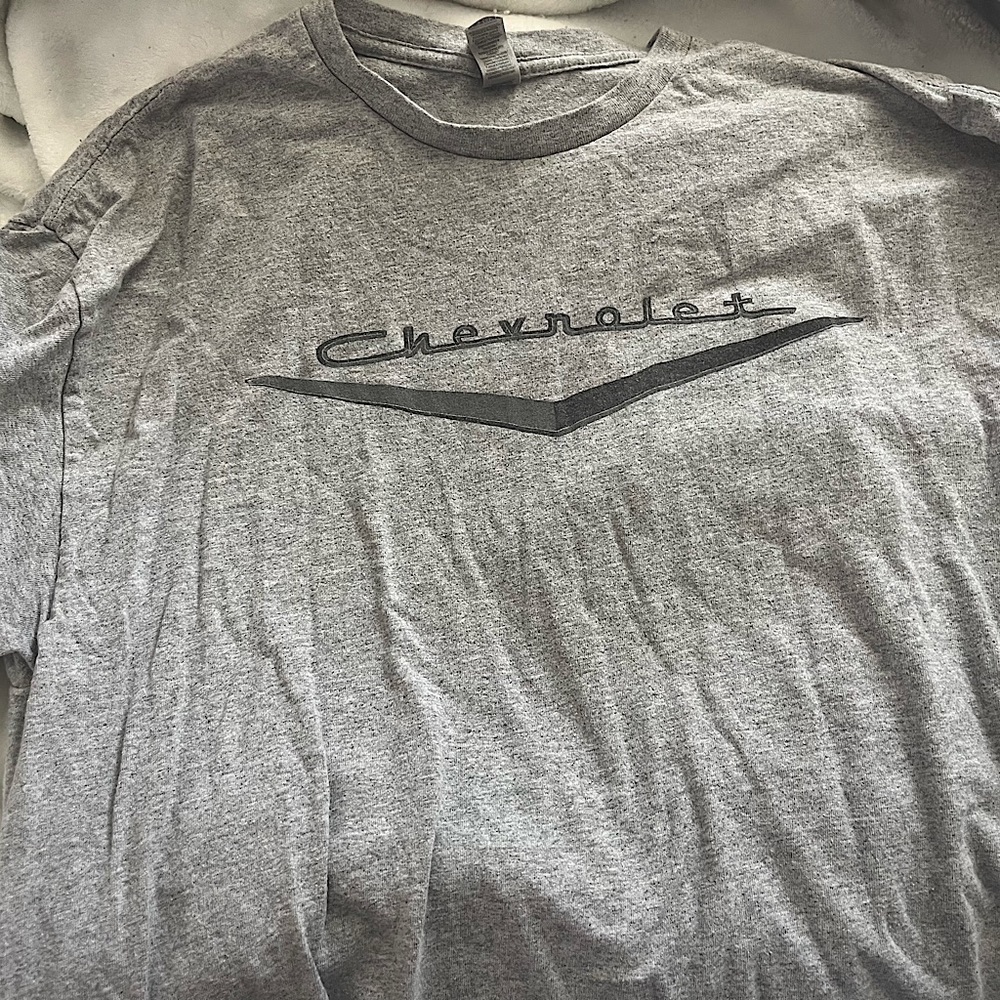 Grey Chevrolet Oversized Short-Sleeve T-shirt